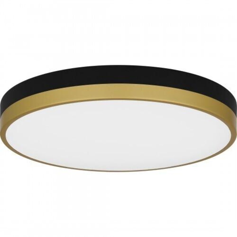 Quoizel WLN1615MBKG Weldin Flush mount led matte black gold Flush Mount