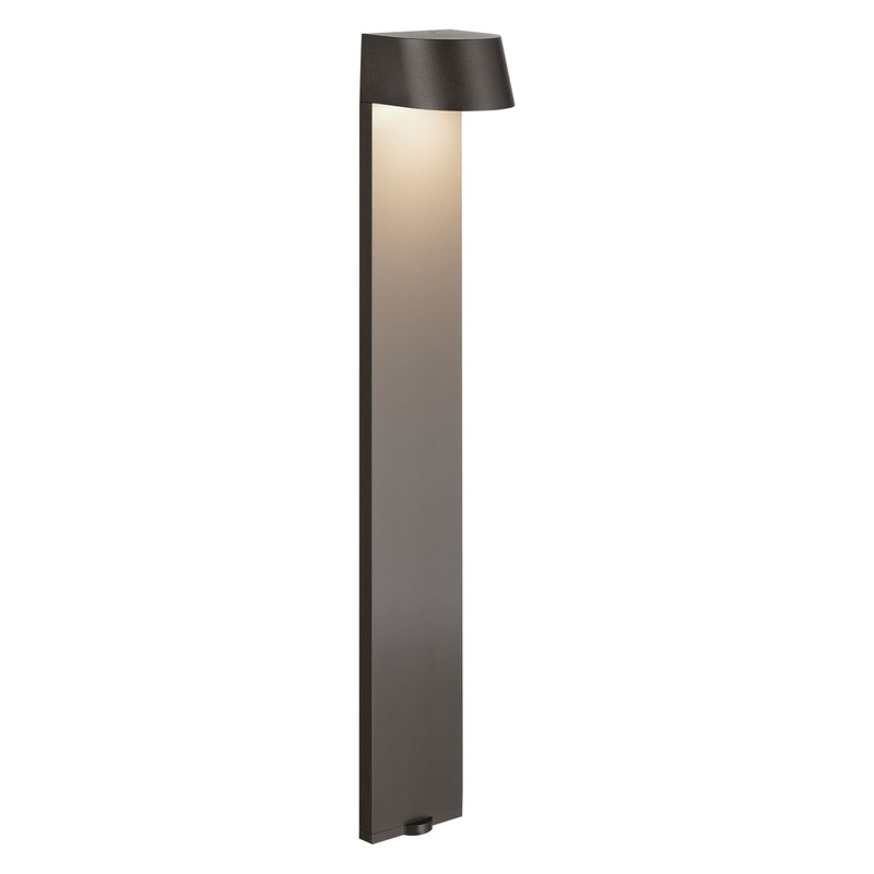 12 Volt LED 23.6″ Flared Top Path Light Textured Architectural Bronze 2700K