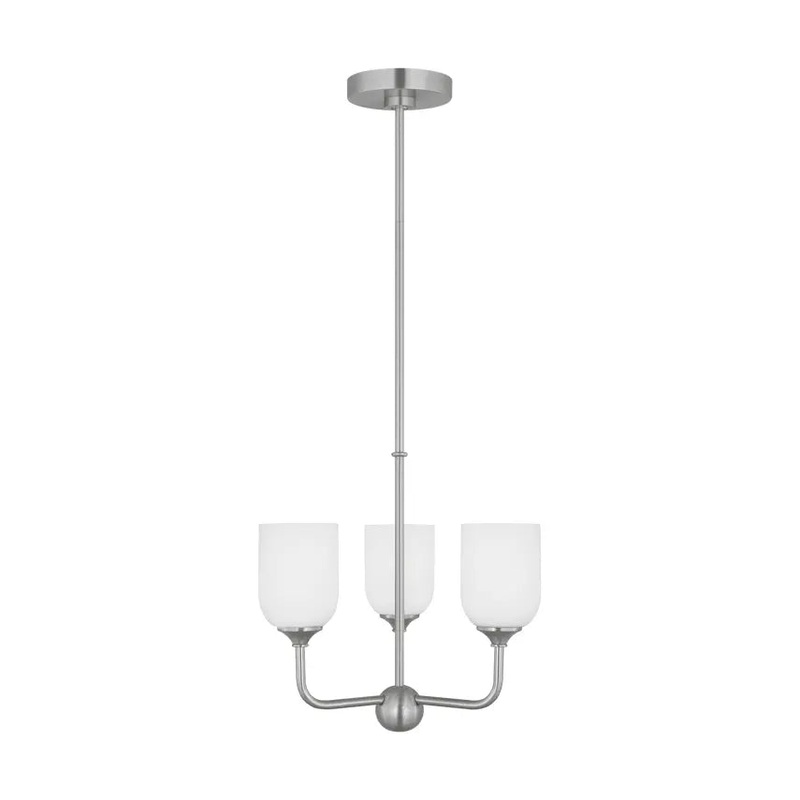Emile Small Chandelier Brushed Steel LED Bulb(s) Included
