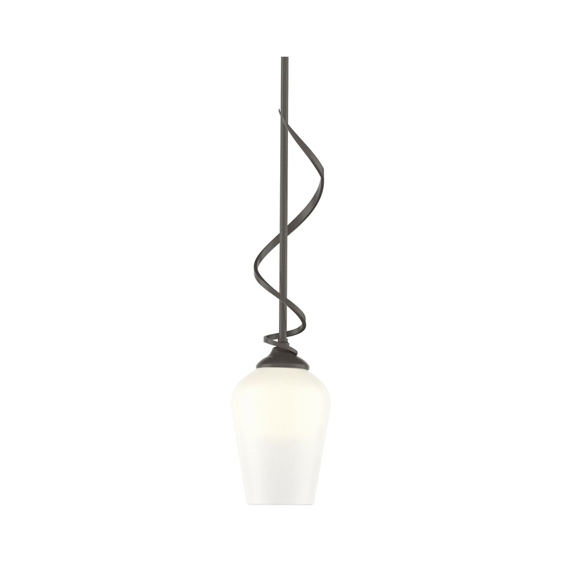 Flora Down Light Mini Pendant Dark Smoke Opal Glass (GG)