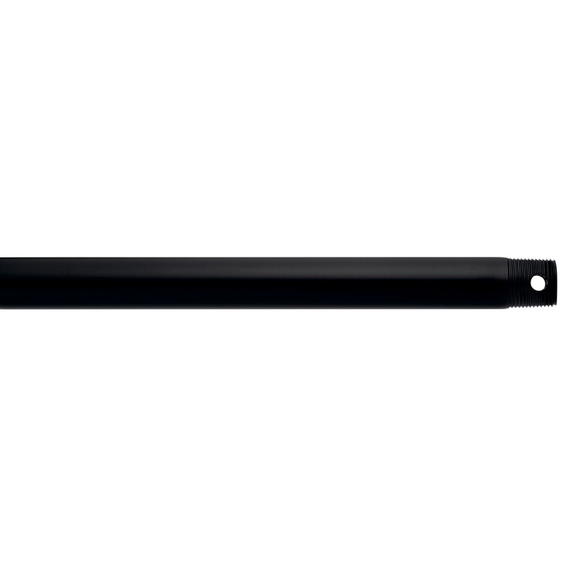 Kichler 360000SBK Fan Down Rod, Satin Black
