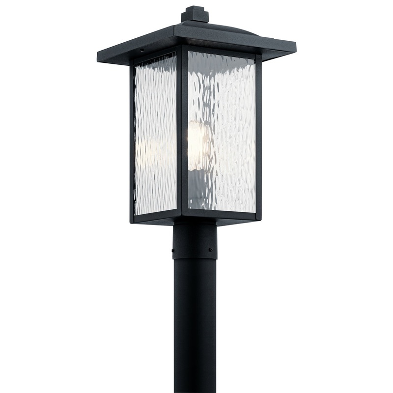 Kichler 49927BKT One Light Outdoor Post Mount, Textured Black