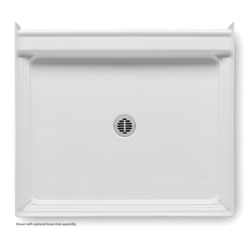 Shower Base Shower Pan Biscuit 42 x 36 x 6 Inch Acrylic Center Drain