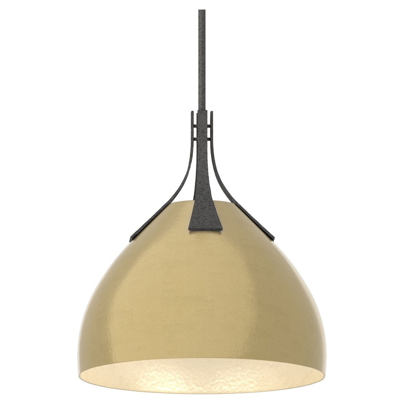 Summit Pendant Natural Iron Modern Brass