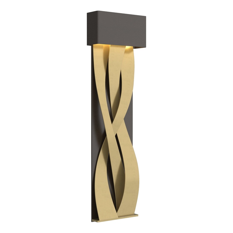 Tress Large LED Sconce Oil Rubbed Bronze Modern Brass