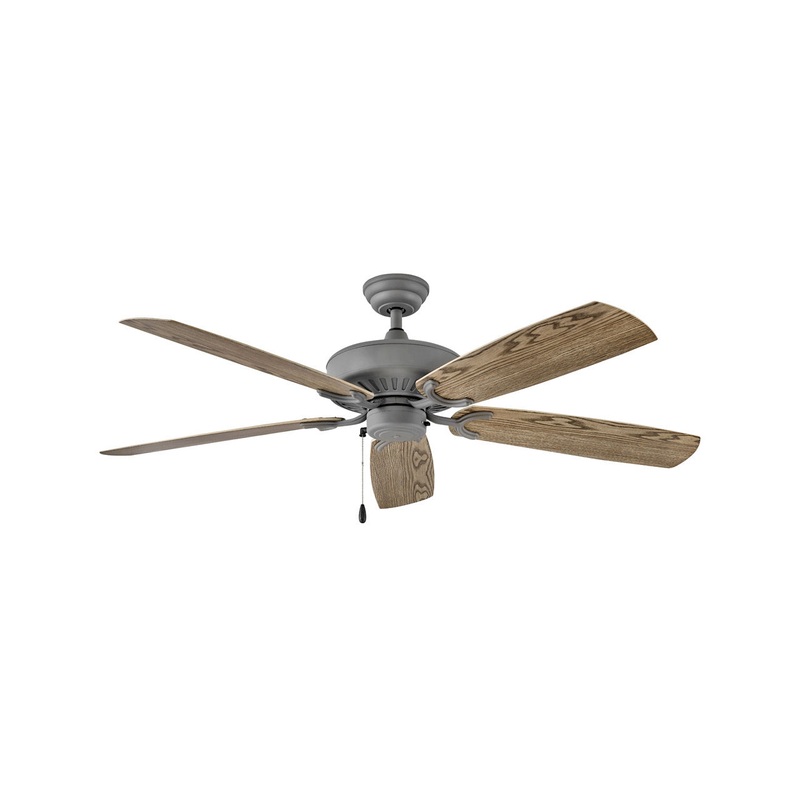 60″ Ceiling Fan from the Oasis Collection in Graphite Finish by Hinkley