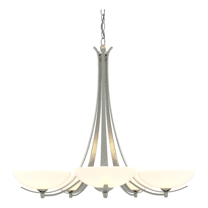 Aegis 5-Arm Chandelier Sterling