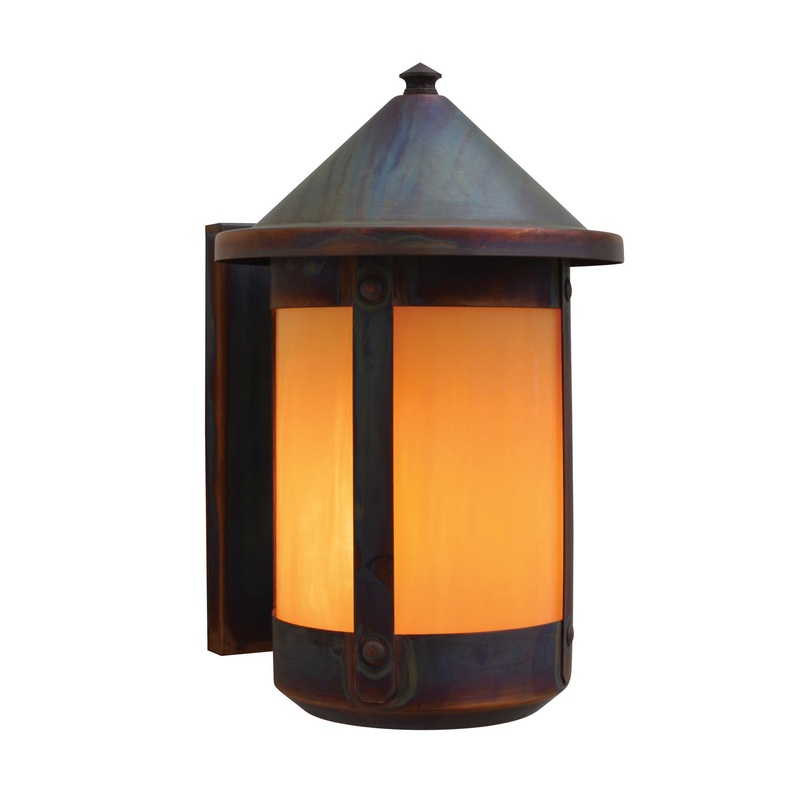 Arroyo BS-7RTN-RC Berkeley One Light Wall Mount Raw Copper