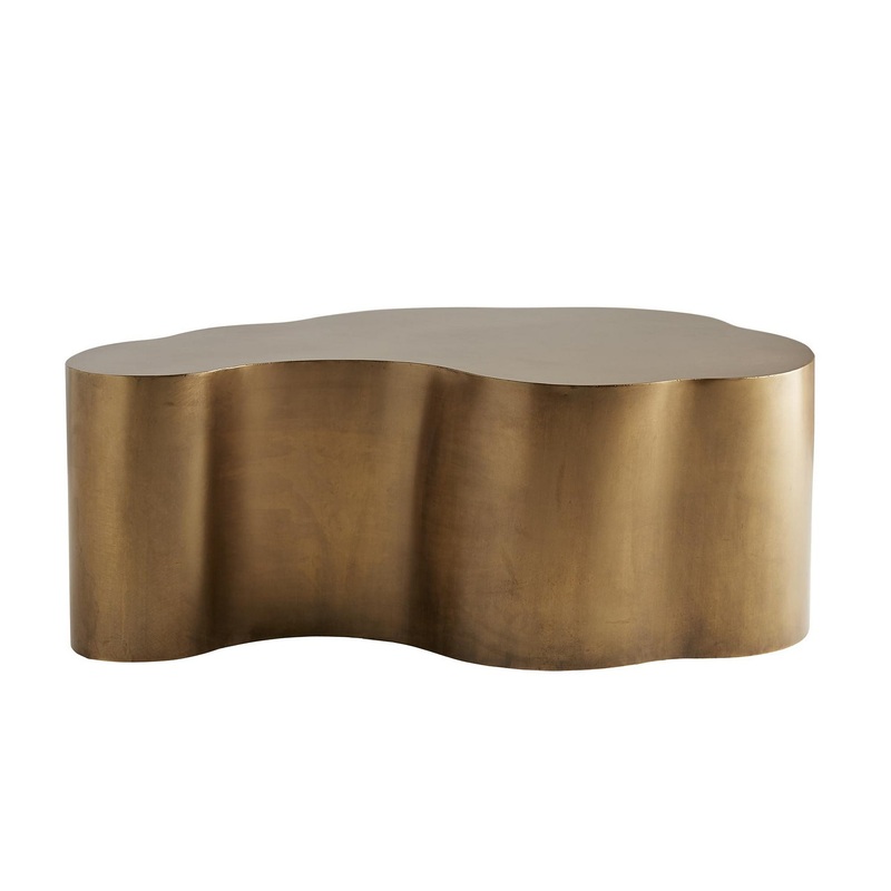 Arteriors 2100 Meadow Cocktail Table Antique Brass