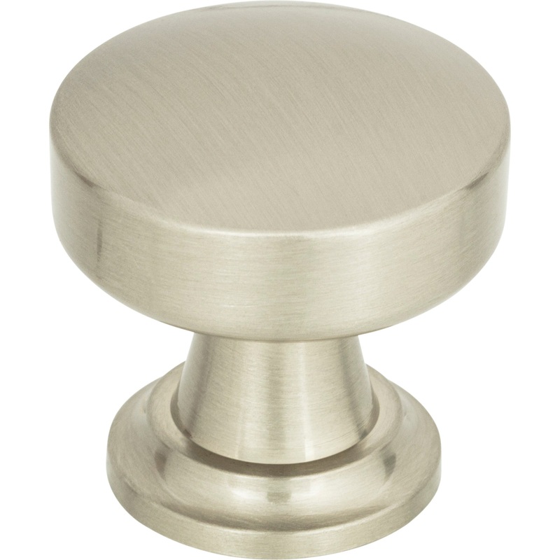 Atlas Homewares Browning Round Knob 1 1/4 Inch Brushed Nickel