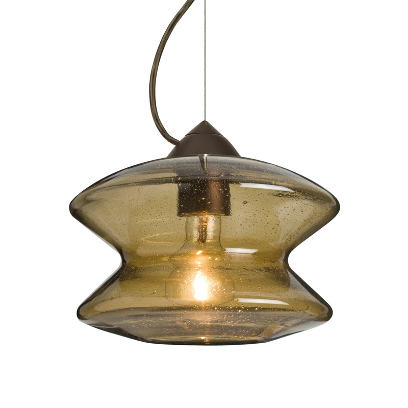 Besa 1KX-ZENLT-BR Besa Zen Cable Pendant One Light Pendant Bronze