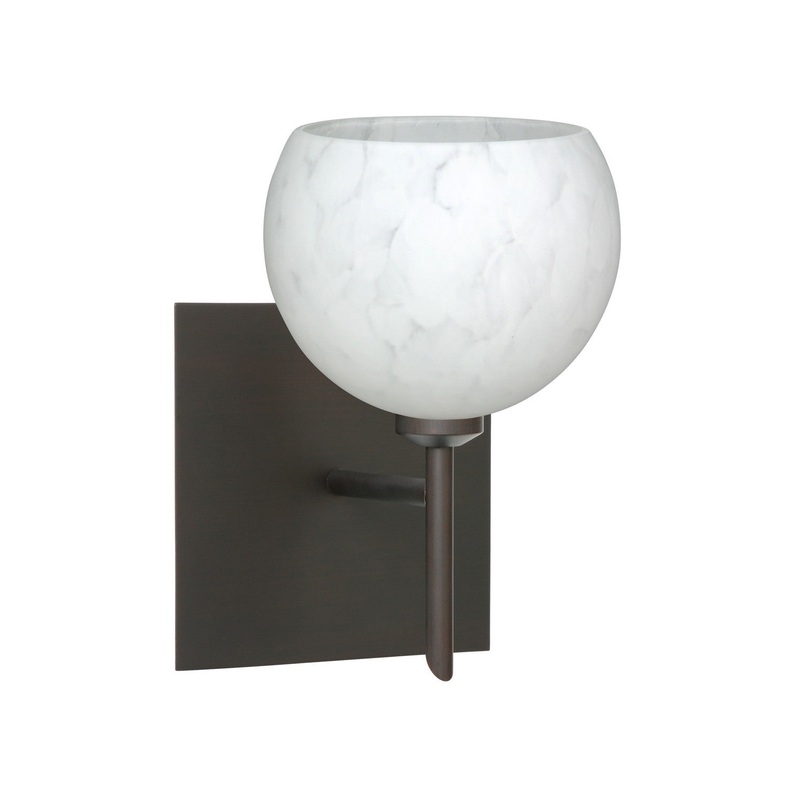Besa 1SW-565819-BR-SQ Palla One Light Wall Sconce Bronze