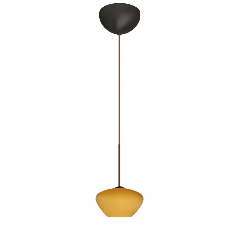 Besa 1XC-541080-LED-BR Peri One Light Pendant Bronze