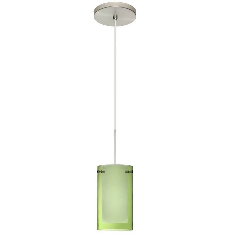 Besa 1XT-L44007-LED-SN Pahu One Light Pendant Satin Nickel