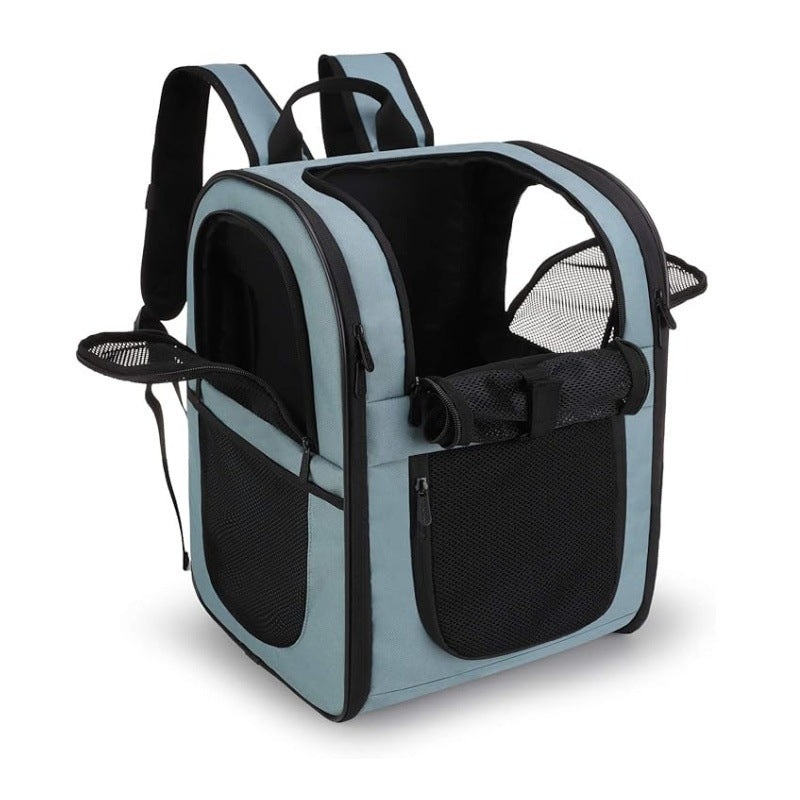 Blue Breathable Comfort Pet Travel Backpack