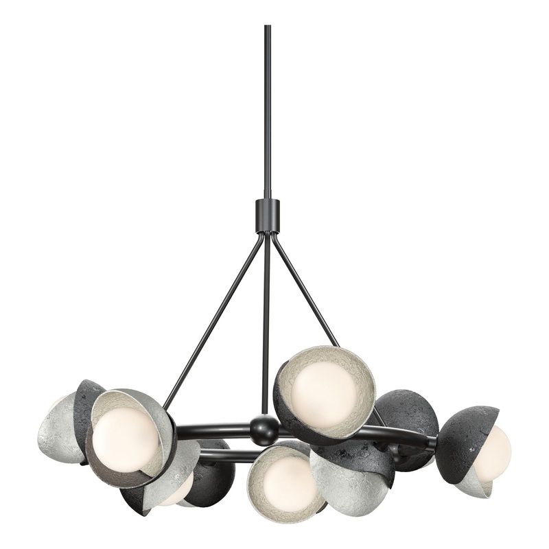 Brooklyn 9-Light Double Shade Ring Pendant Ink Sterling