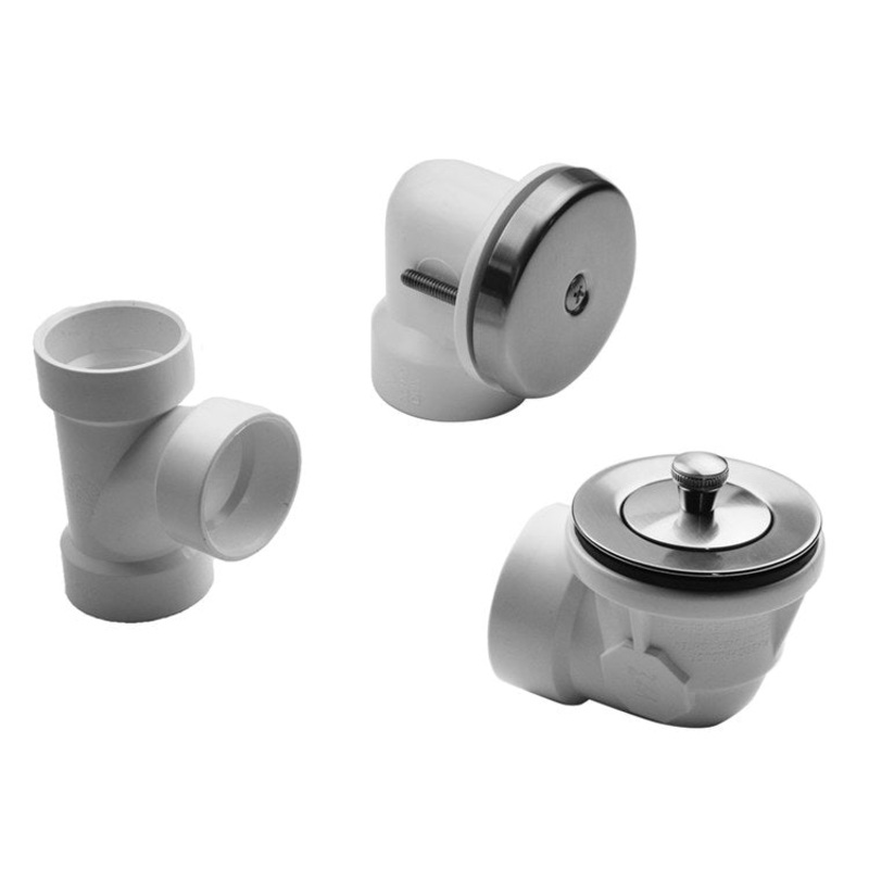 Drain Kit Satin Nickel Brass Includes Lift & Turn Strainer with 1 Hole Faceplate Half Kit