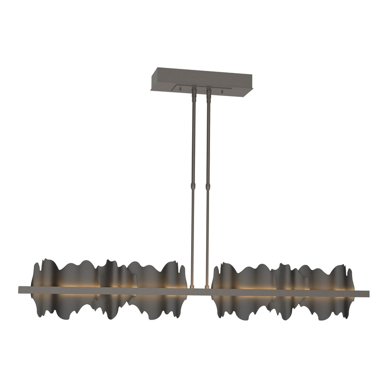 Hildene Large LED Pendant Dark Smoke Black