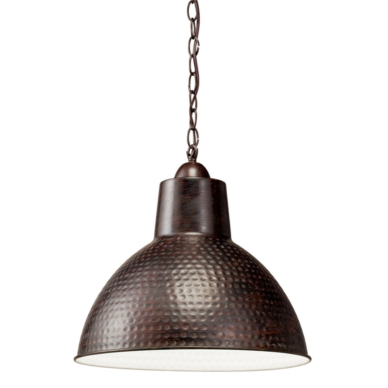 Kichler 78200 One Light Pendant, Bronze