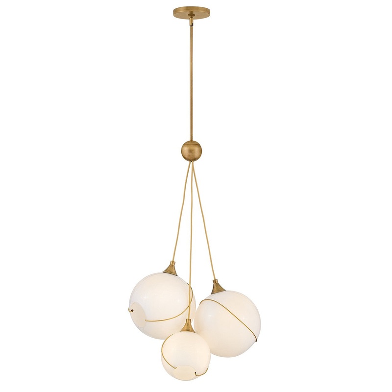 LED Pendant from the Skye Collection in Heritage Brass Finish by Hinkley
