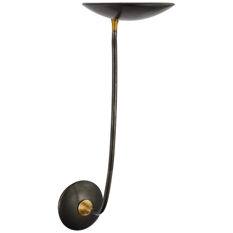LED Wall Sconce from the Keira Collection in Bronze And Hand-Rubbed Antique Brass Finish by Visual Comfort Signature