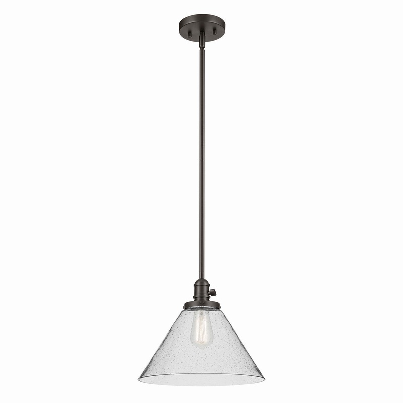 One Light Pendant from the Avery Collection in Olde Bronze Finish by Kichler
