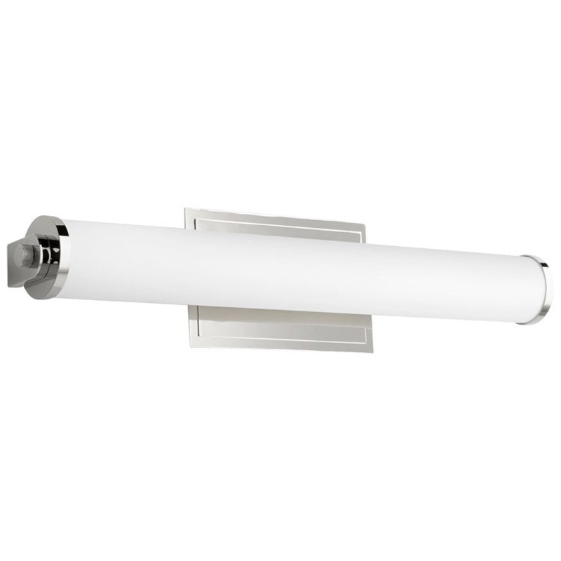 Tempus Single-Light 19″ LED Bathroom Vanity Fixture – Polished Nickel