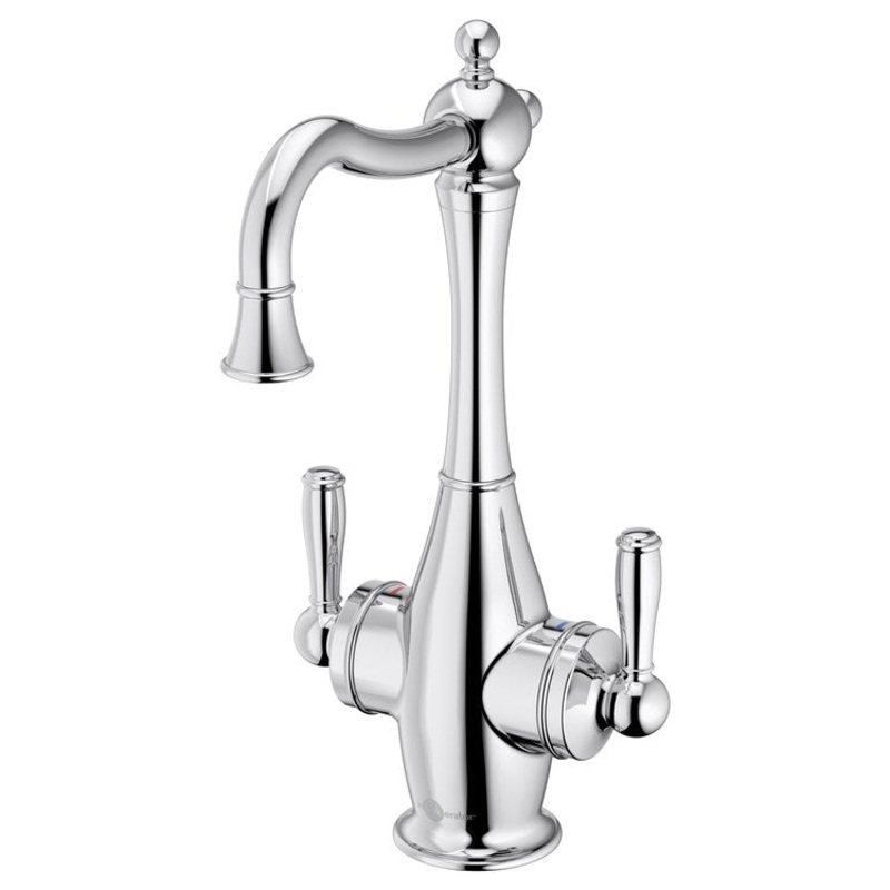 Water Dispenser Showroom Traditional 2020 Instant 2 Lever ADA Mid Arc Swivel 360 DEG Chrome