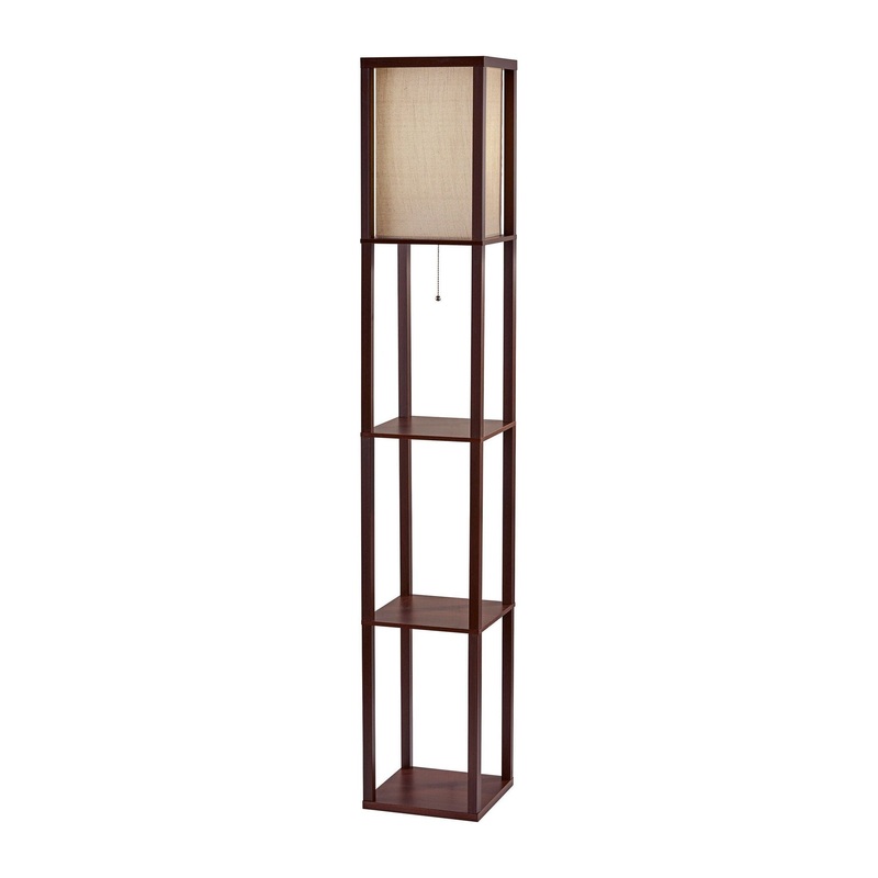 Wright Shelf Lamp Walnut Wood Veneer on MDF