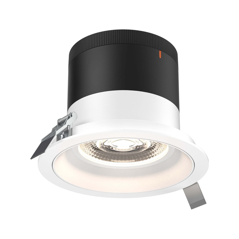 6″ Modular Downlight White with White Trim 20 Degrees Regressed