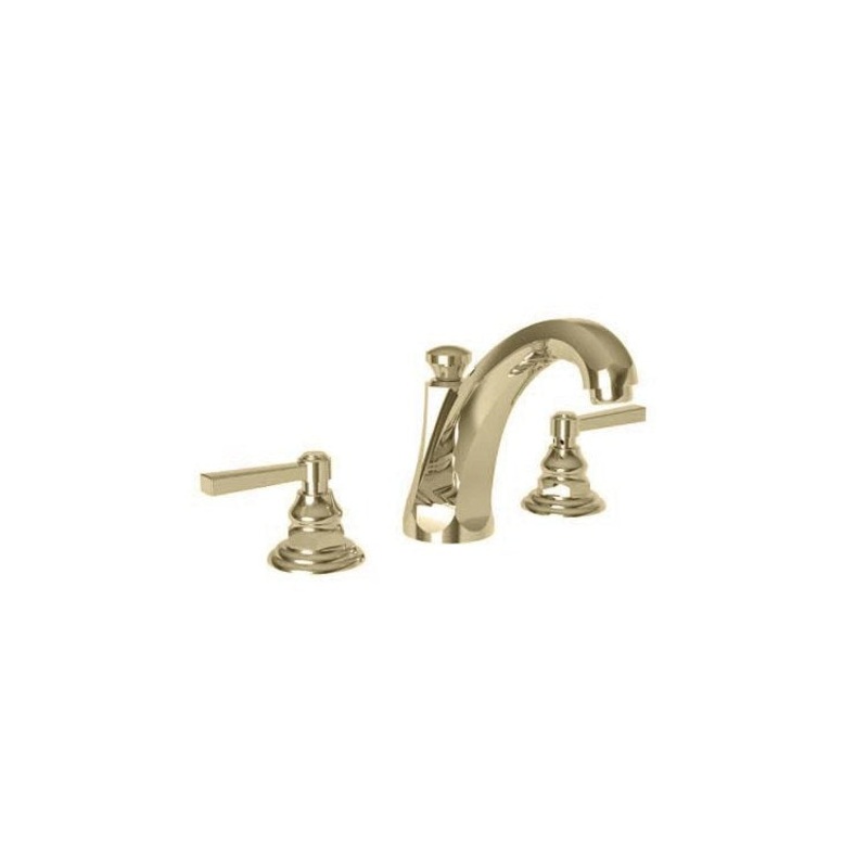 Astor Two Handle Widespread Bathroom Faucet with Lever Handles with Drain – French Gold PVD