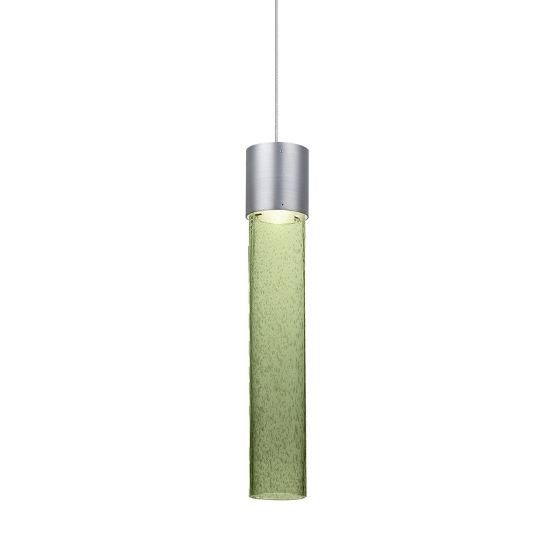 Besa 1XT-WAND12MS-LED-SN Wanda One Light Pendant Satin Nickel