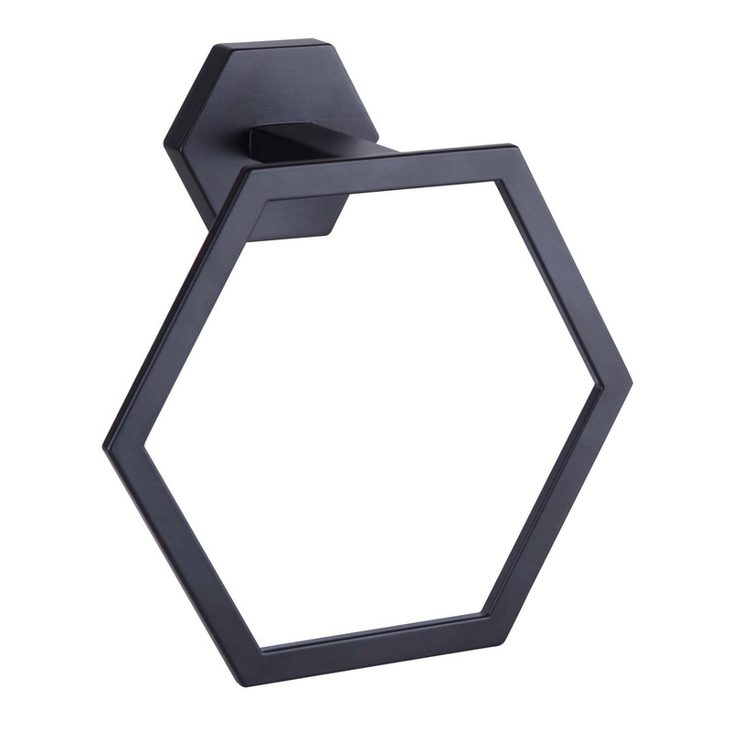 Canarm BA109A07BK Atalee Towel Ring Matte Black