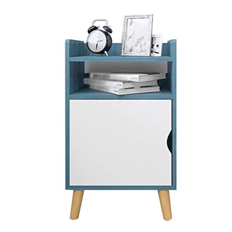 Comodini Decorazione Camera da Letto Assemblea Domestica Locker Addensare da Terra Corridoio Studio corridoio di pompaggio Soggiorno Storage Box Multifunzione MUMUJIN (Color : Blue)