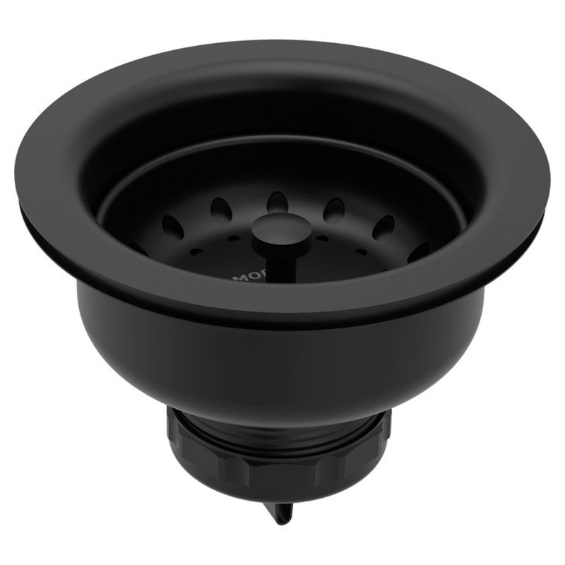 Drain Assembly with Basket Strainer Matte Black