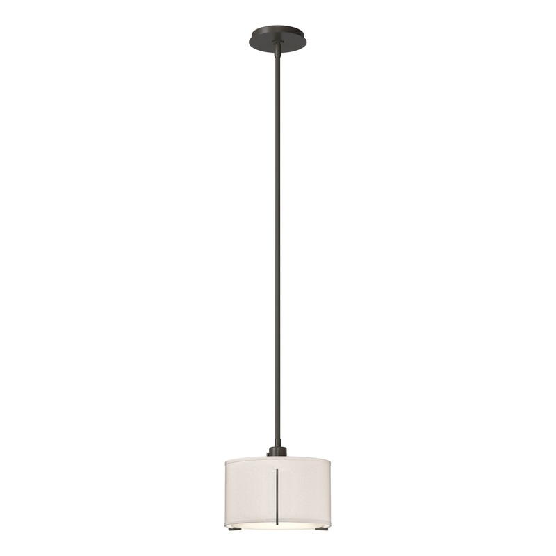 Exos Small Single Shade Pendant Dark Smoke Flax Shade (SE)