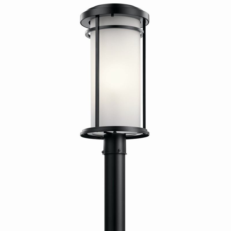Kichler 49690BK One Light Outdoor Post Mount, Black