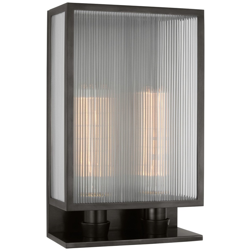 LED Wall Sconce from the York Collection in Bronze Finish by Visual Comfort Signature