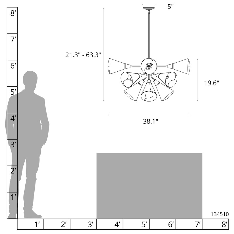 Mobius 12-Light Pendant White