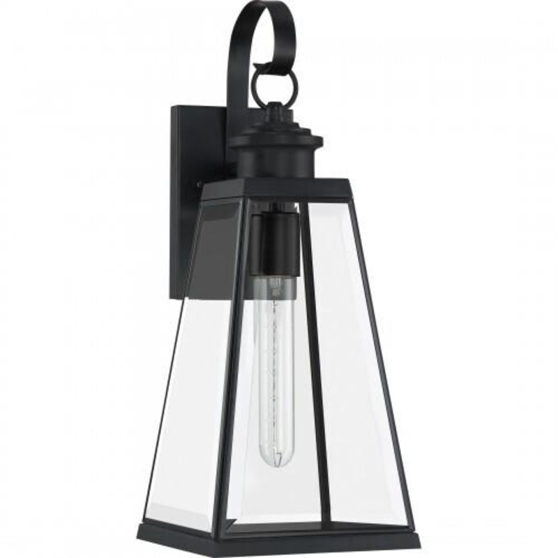 Quoizel PAX8407MBK Paxton Outdoor wall 1 light matte black Outdoor Lantern