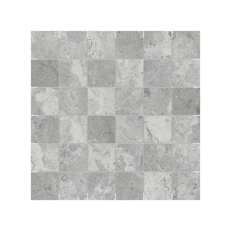 2″ x 2″ Veneta Argento Matte 36 Piece Porcelain Mosaics. 1 Sheet = .96 Sq. Ft. (63-587) 2″ x