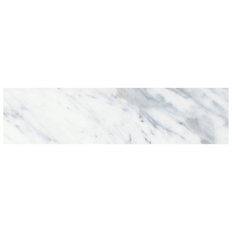 3″ x 12″ Virtue Bianco Honed Marble Tile 3″ x 12″