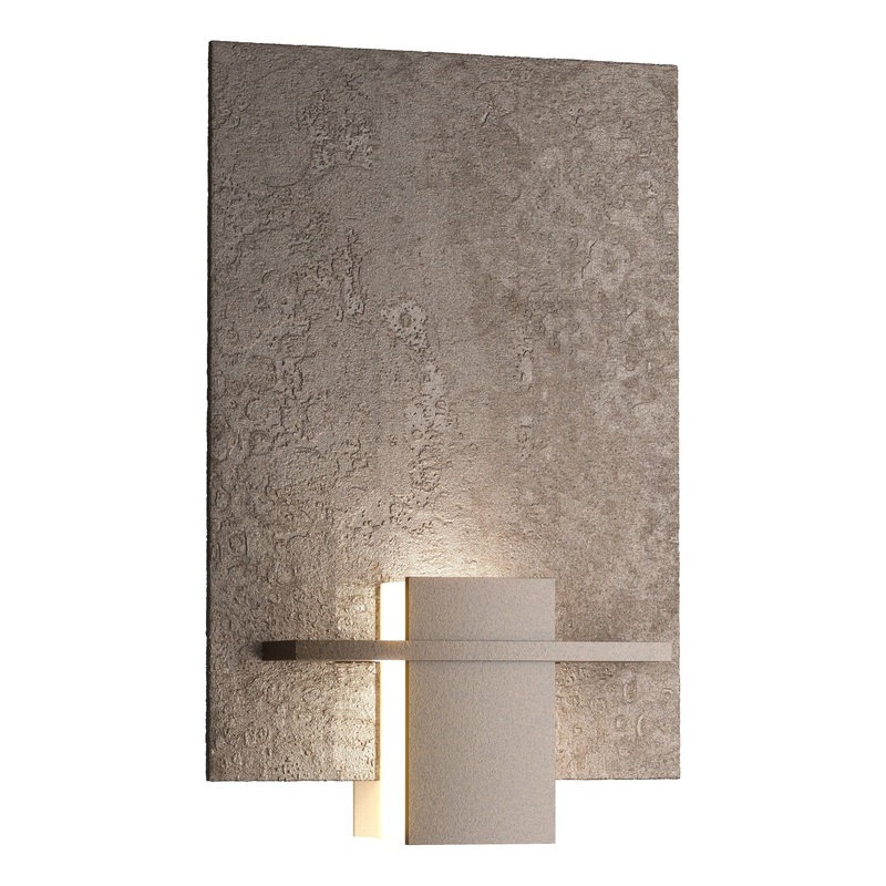 Aperture Sconce Oil Rubbed Bronze White Art Glass (BB)