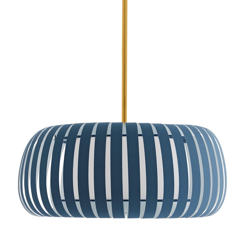 Arteriors 41043 Wilson One Light Pendant Blue Cadet