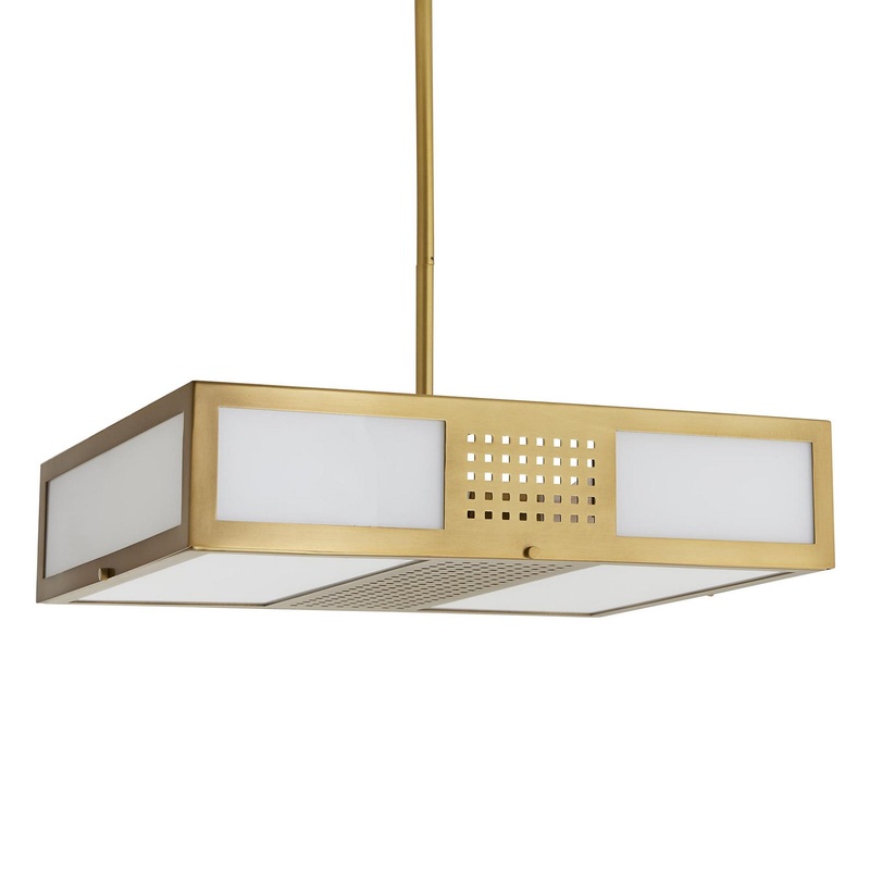 Arteriors DC89001 Four Light Pendant Antique Brass (Discontinued)