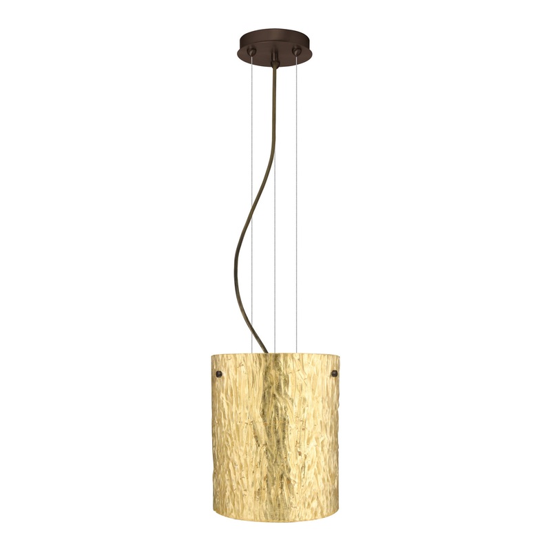Besa 1KG-4006GS-BR Tamburo One Light Pendant Bronze