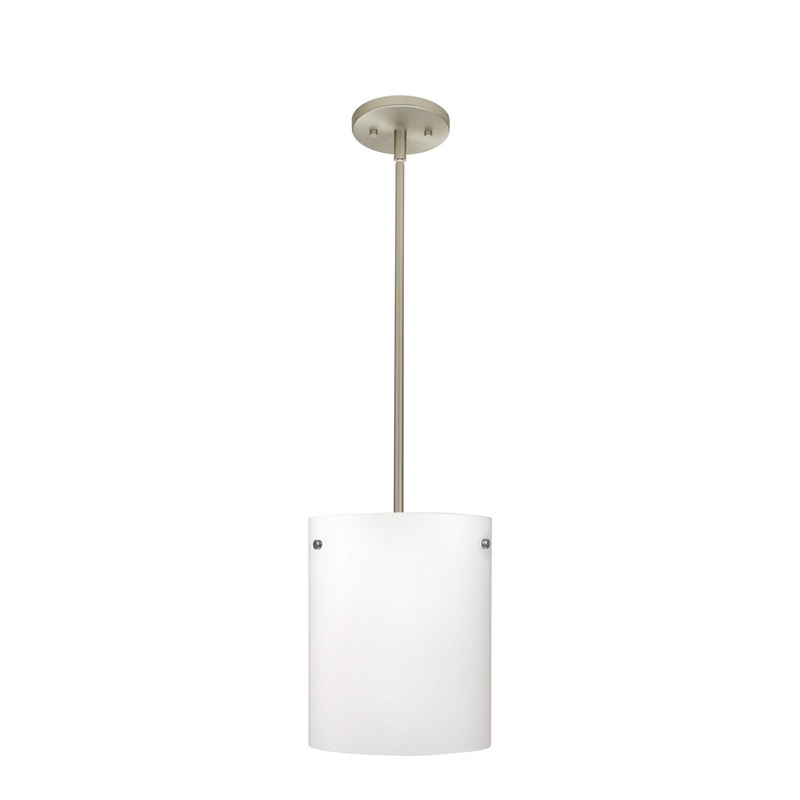 Besa 1TT-400607-SN Tamburo One Light Pendant Satin Nickel