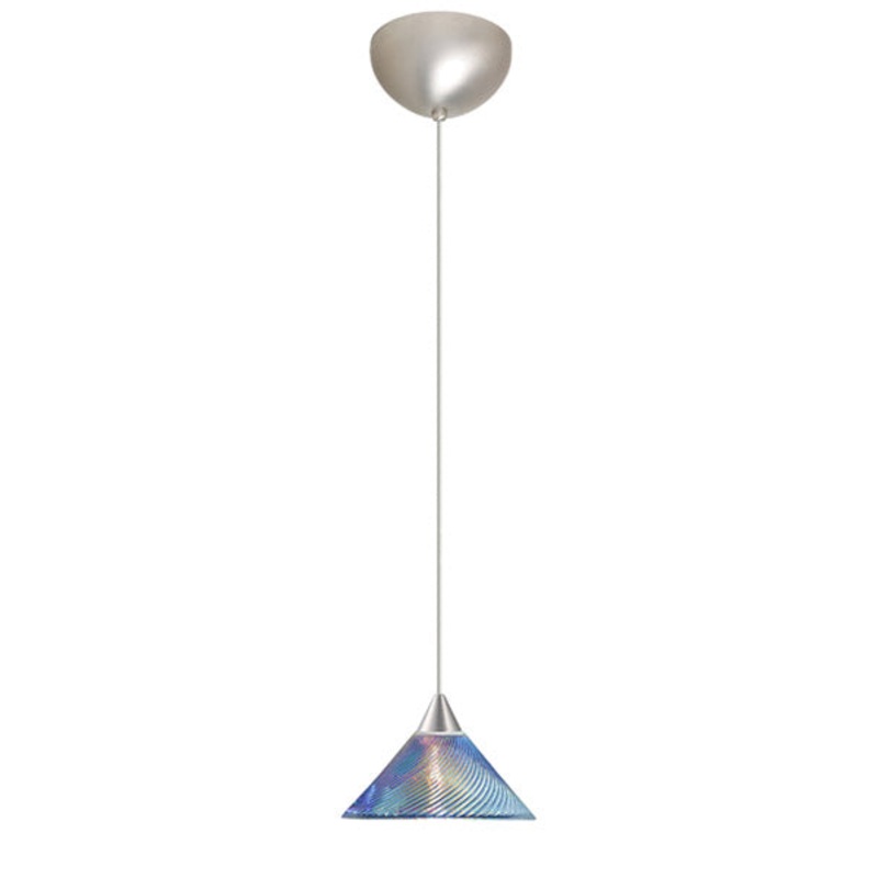 Besa 1XC-550493-SN Kona One Light Pendant Satin Nickel