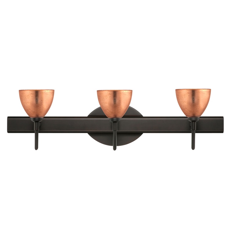 Besa 3SW-1758CF-BR Divi Three Light Wall Sconce Bronze