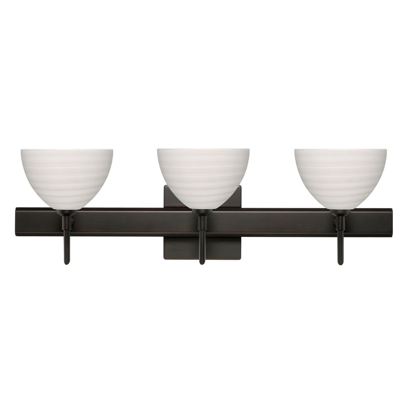 Besa 3SW-4679KR-BR-SQ Brella Three Light Wall Sconce Bronze